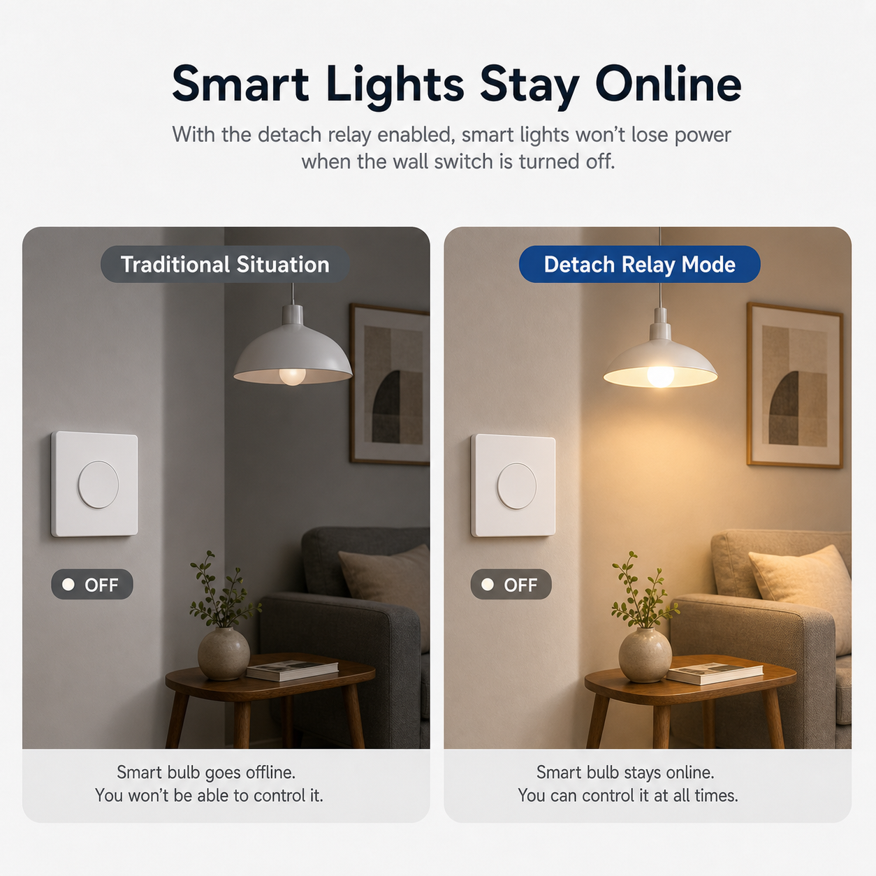 NeoRelay Mini ZigBee Pro - Detach relay mode wall switch