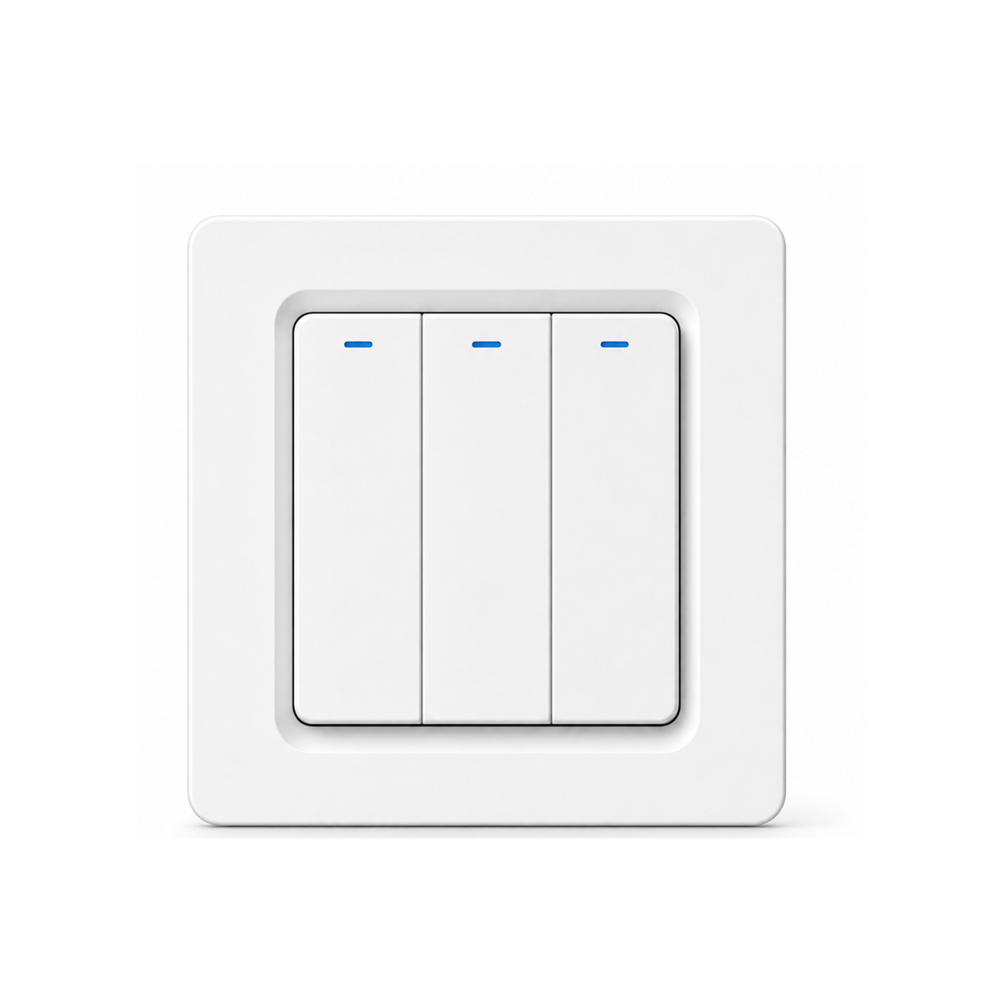 Interrupteur ZigBee NéoRelay Push Comfort blanc 3 canaux sans fil neutre