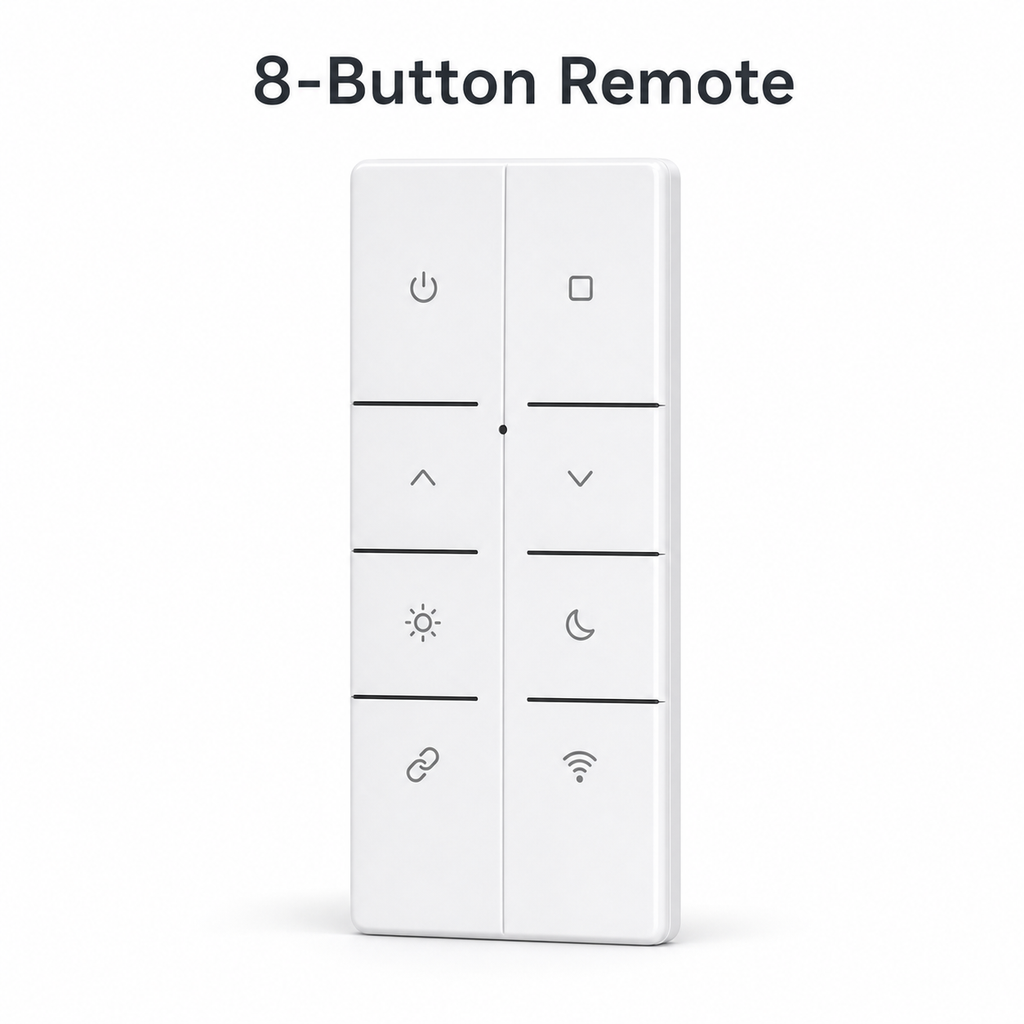 Slim 8-button RF remote for relay module