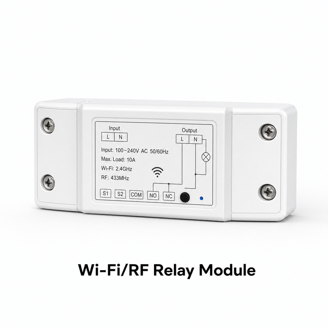 Studio packshot of Wi-Fi RF relay module