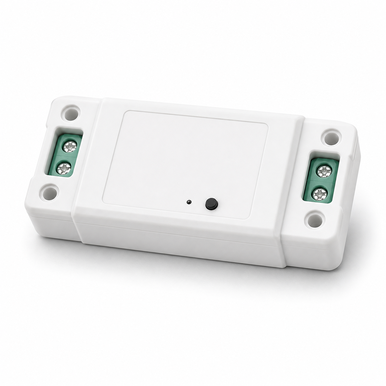 Studio packshot of compact Wi-Fi RF relay module