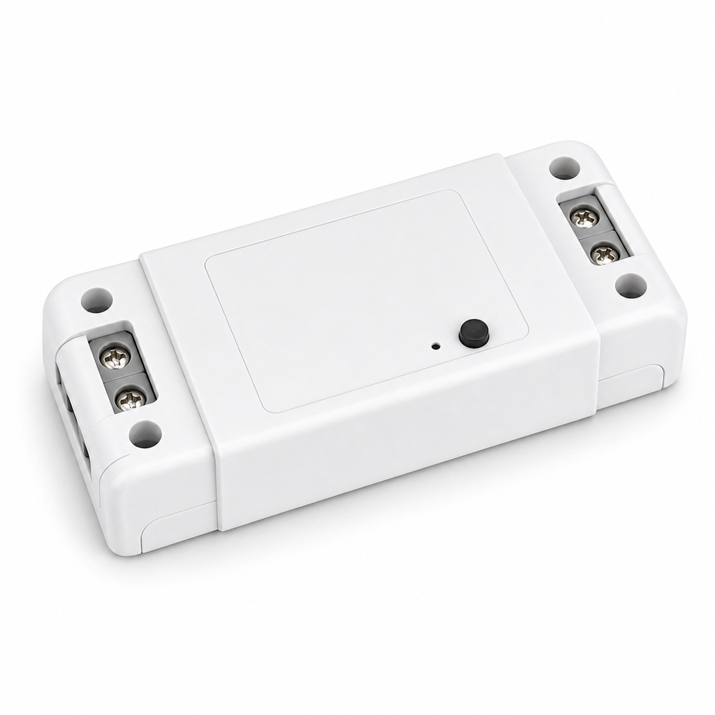 Module relais Wi-Fi RF 433 MHz NéoRelay RF R2 Pro seul sur fond blanc