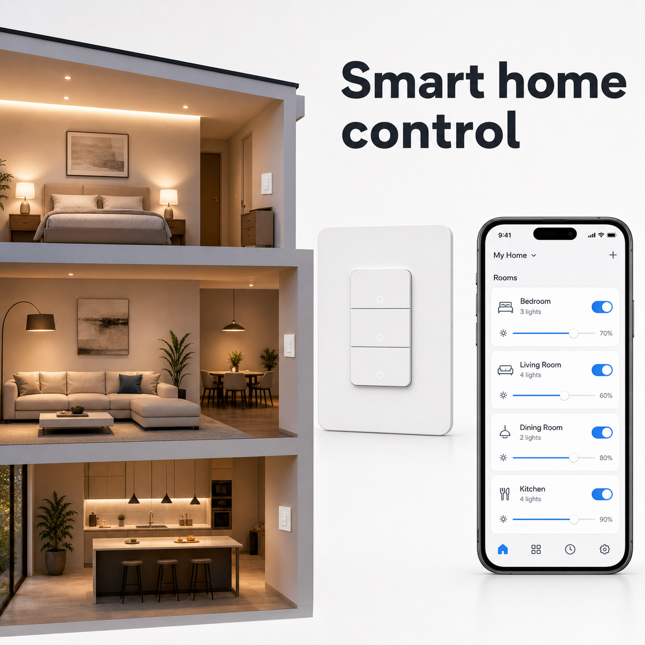 Generic smart home app control for NéoRelay Switch Comfort