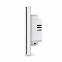 NéoRelay Switch Comfort, vue latérale de l'interrupteur ZigBee hybride avec module arrière et façade fine.