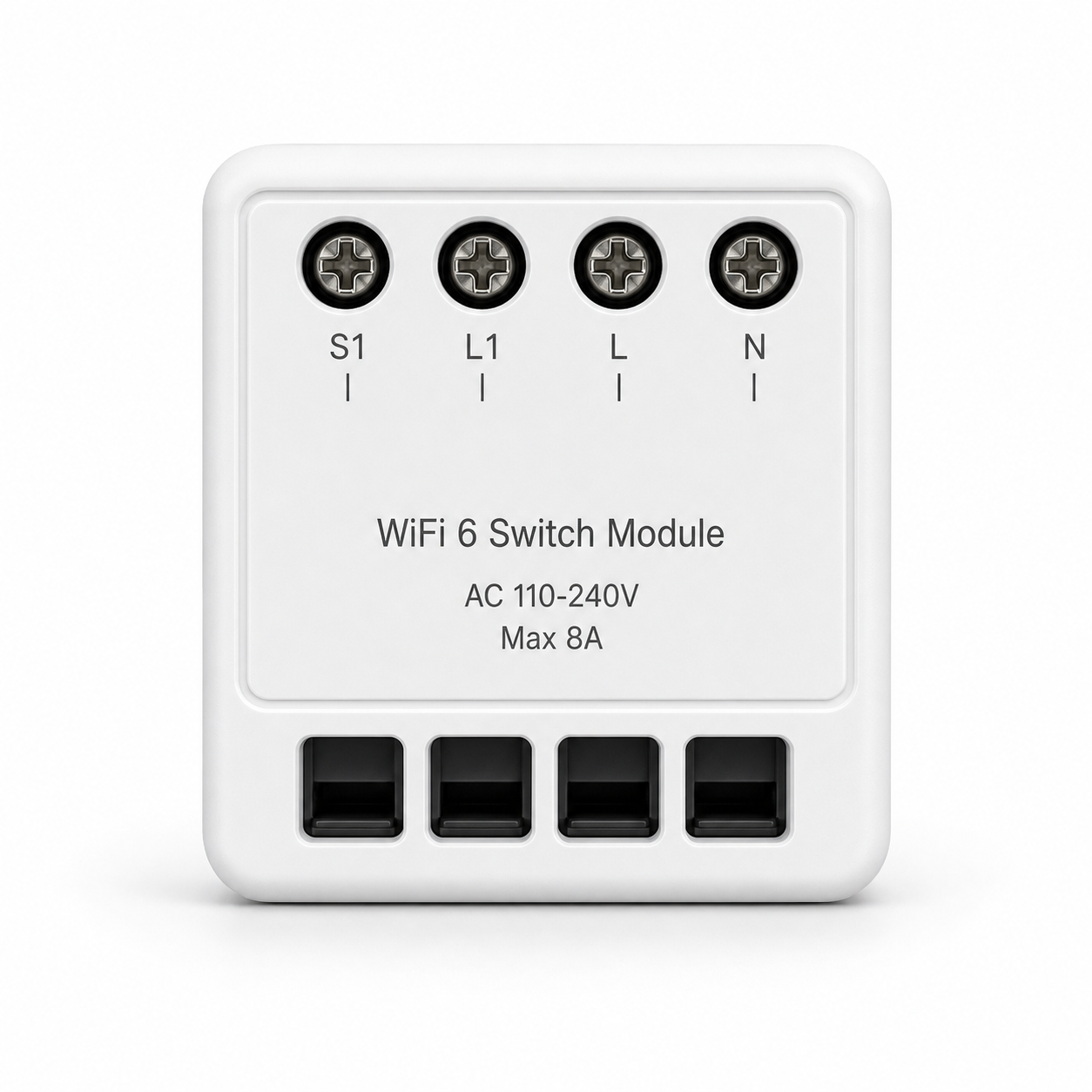 Front packshot of WiFi 6 mini smart light switch module