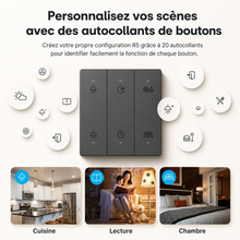 NeoRemote R5 Pro, autocollants pour boutons de scenes.