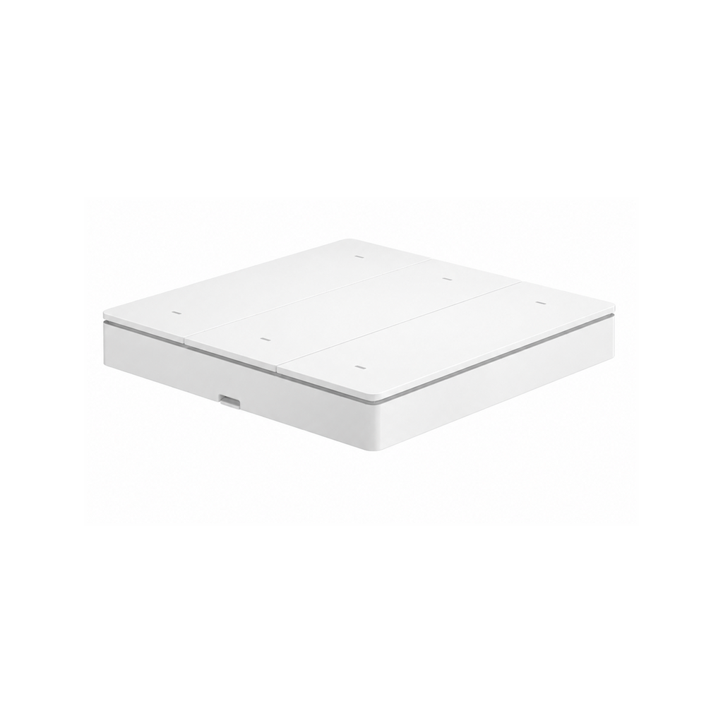 NéoRemote R5 Pro blanc à plat, contrôleur de scènes compact.