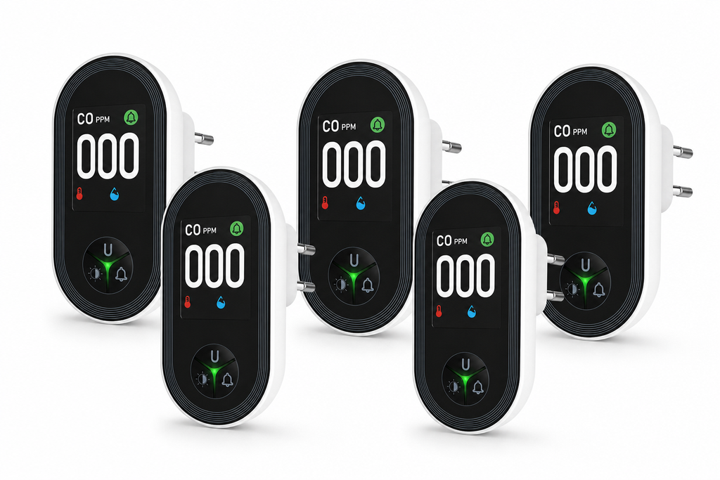 NéoSafe CO Comfort EU plug 5 PCS studio packshot