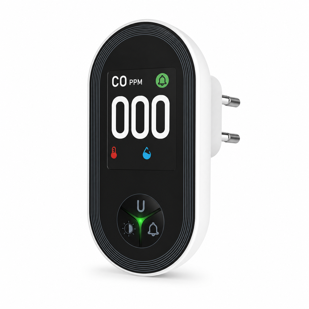 NéoSafe CO Comfort EU plug single detector studio packshot