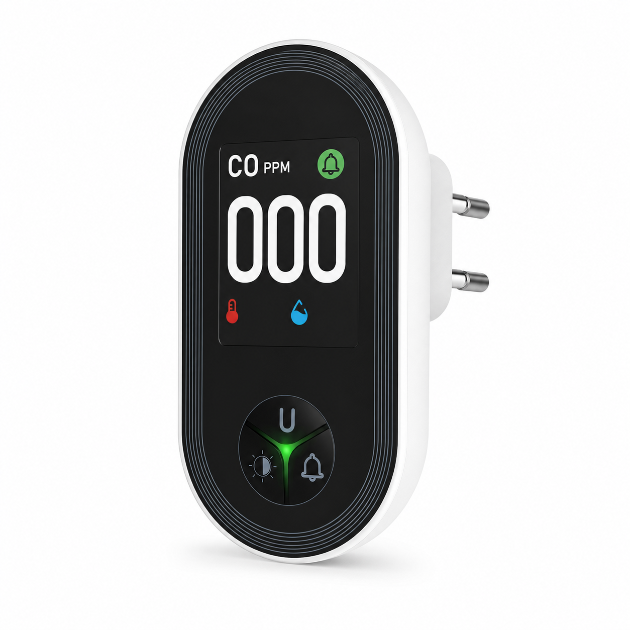 NéoSafe CO Comfort EU plug single detector studio packshot