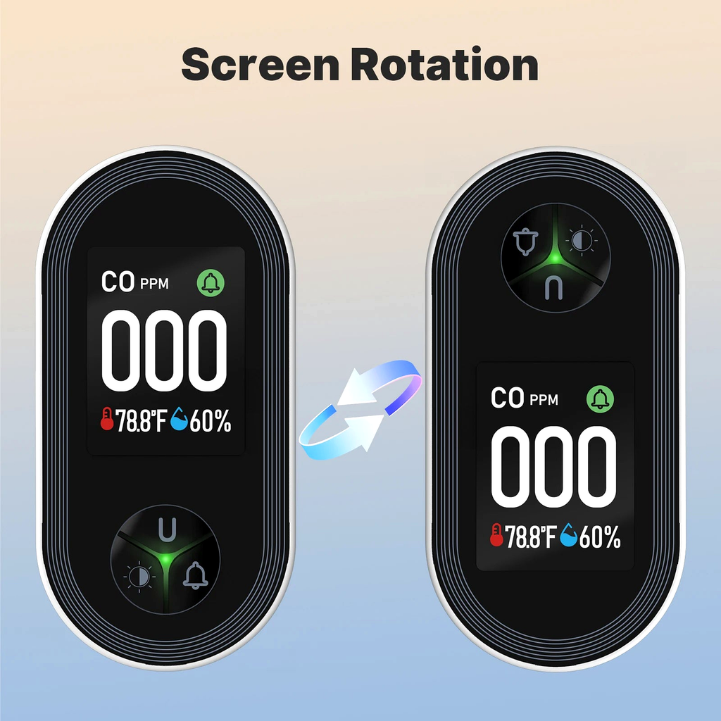 NéoSafe CO Comfort regenerated screen rotation image