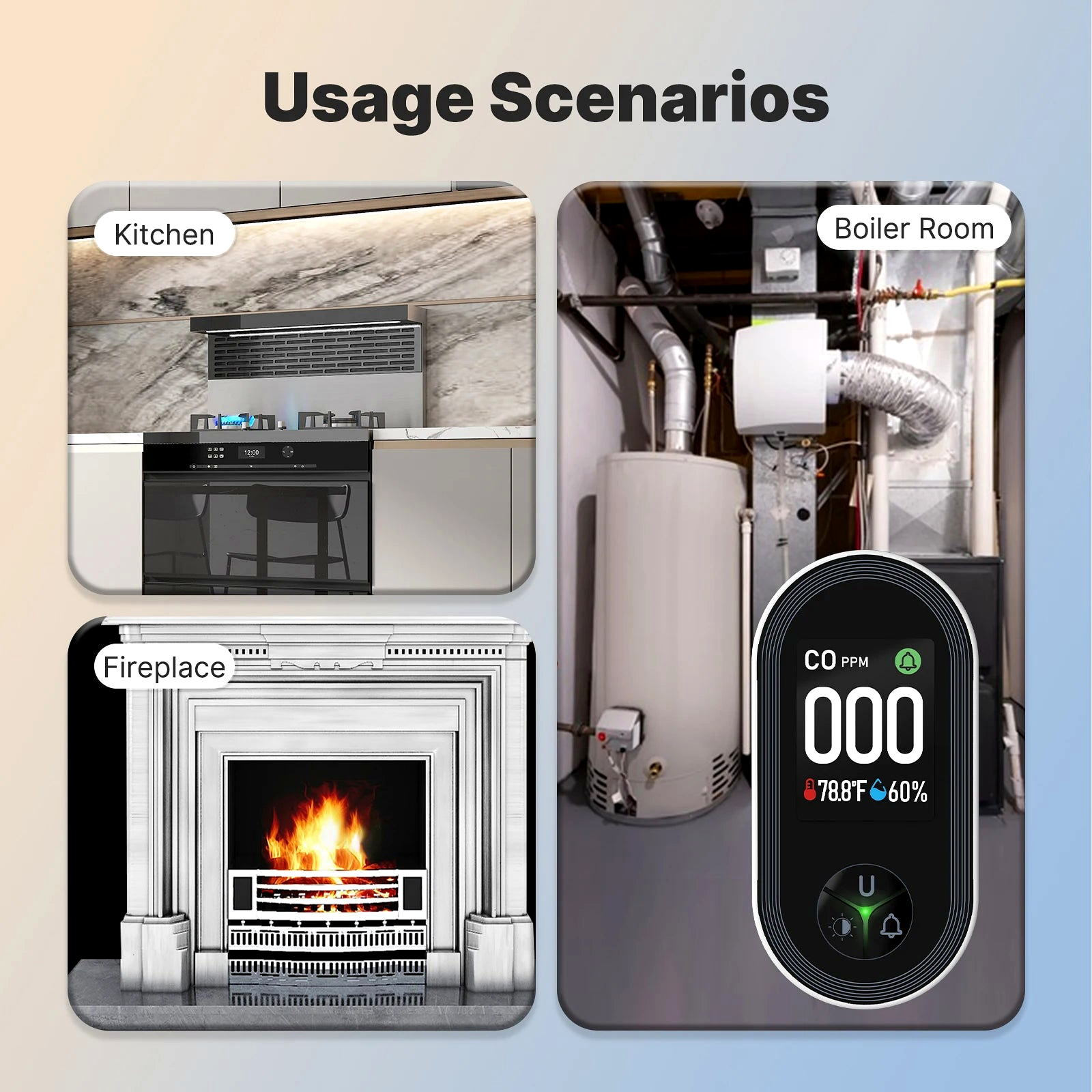 NéoSafe CO Comfort regenerated home usage scenarios image