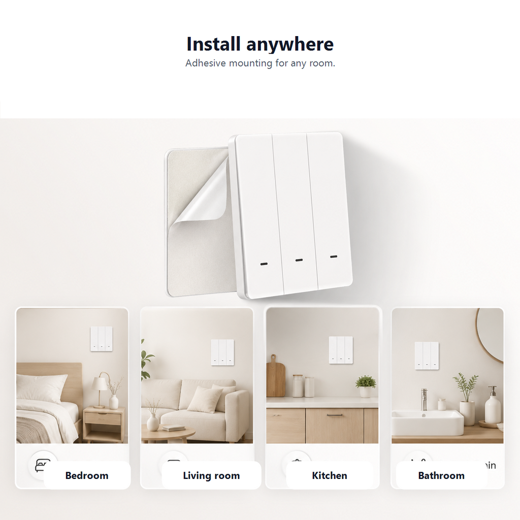Adhesive installation anywhere graphic for NeoScene 3 Comfort