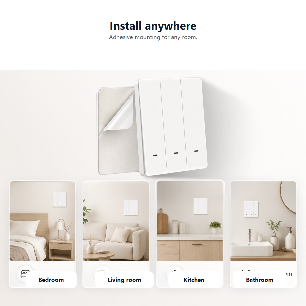 Adhesive installation anywhere graphic for NeoScene 3 Comfort