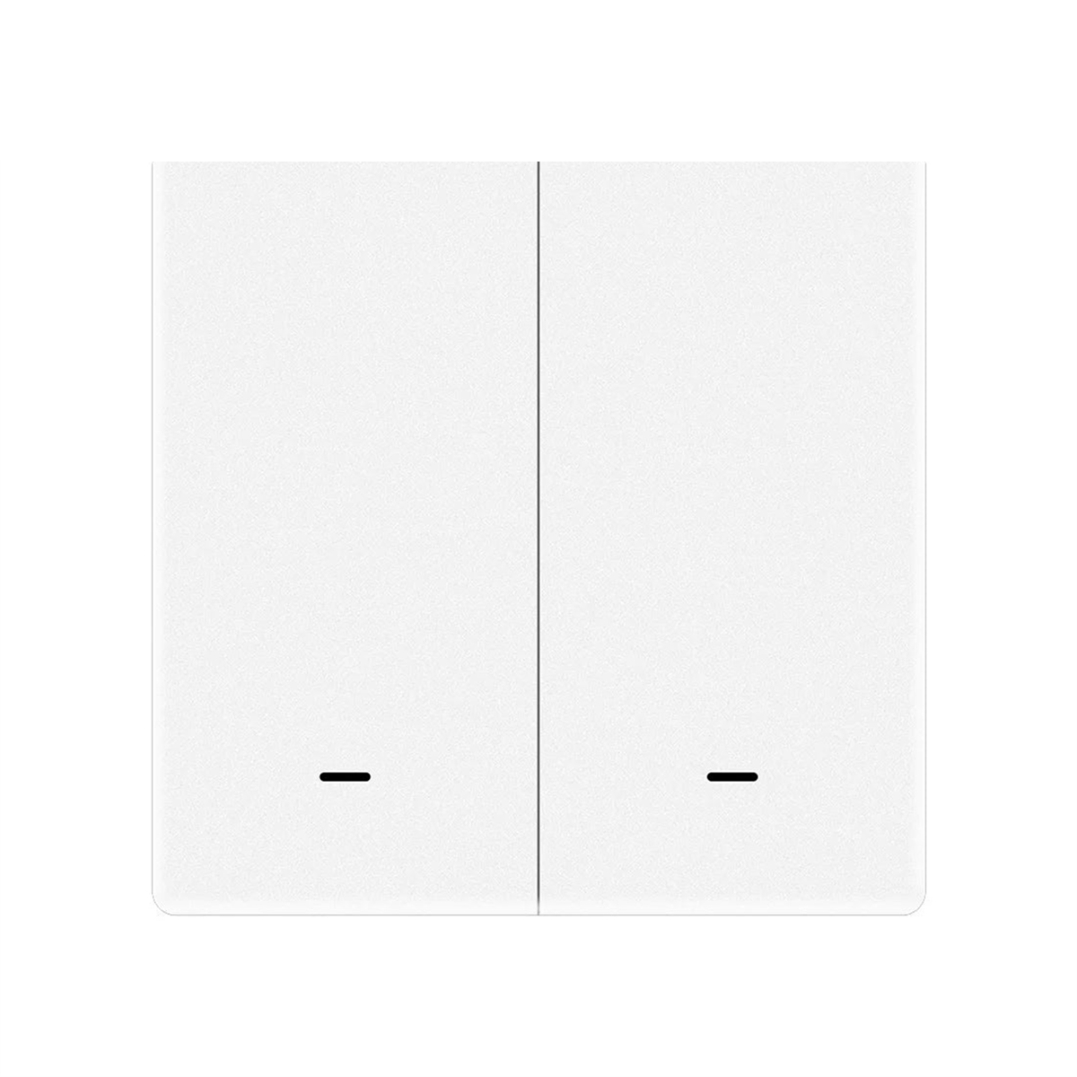 Interrupteur de scénarios magnétique NéoScene 3 Comfort blanc deux canaux sur fond blanc.