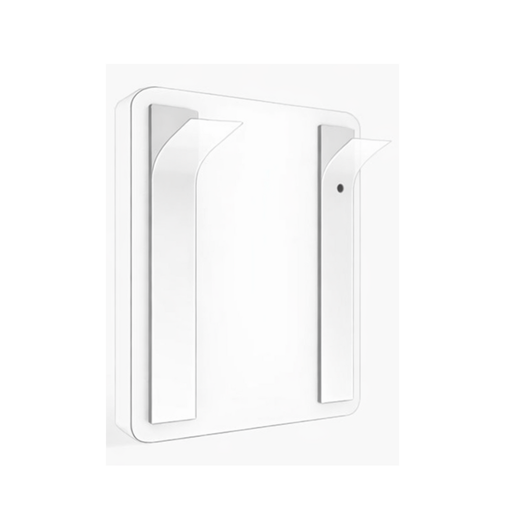 Vue magnétique de l’interrupteur de scénarios NéoScene 3 Comfort V2 ZigBee blanc sur fond blanc studio