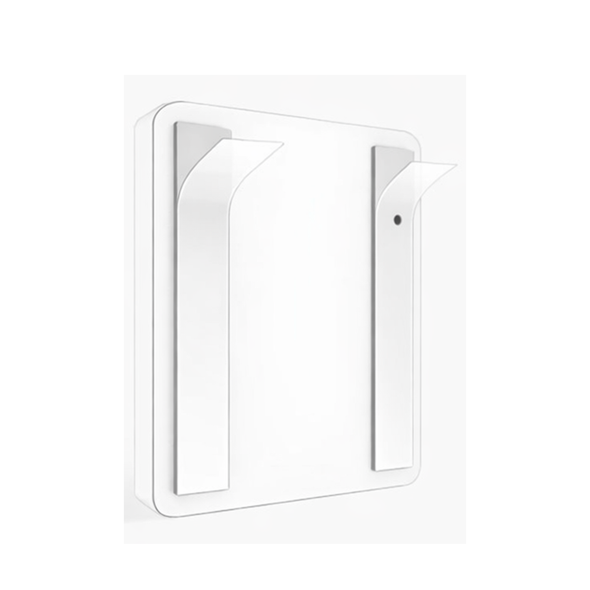 Vue magnétique de l’interrupteur de scénarios NéoScene 3 Comfort V2 ZigBee blanc sur fond blanc studio