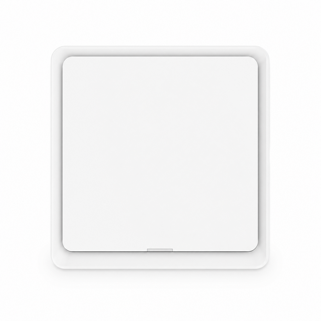 Interrupteur de scénarios magnétique NéoScene 4 Comfort blanc quatre canaux sur fond blanc.