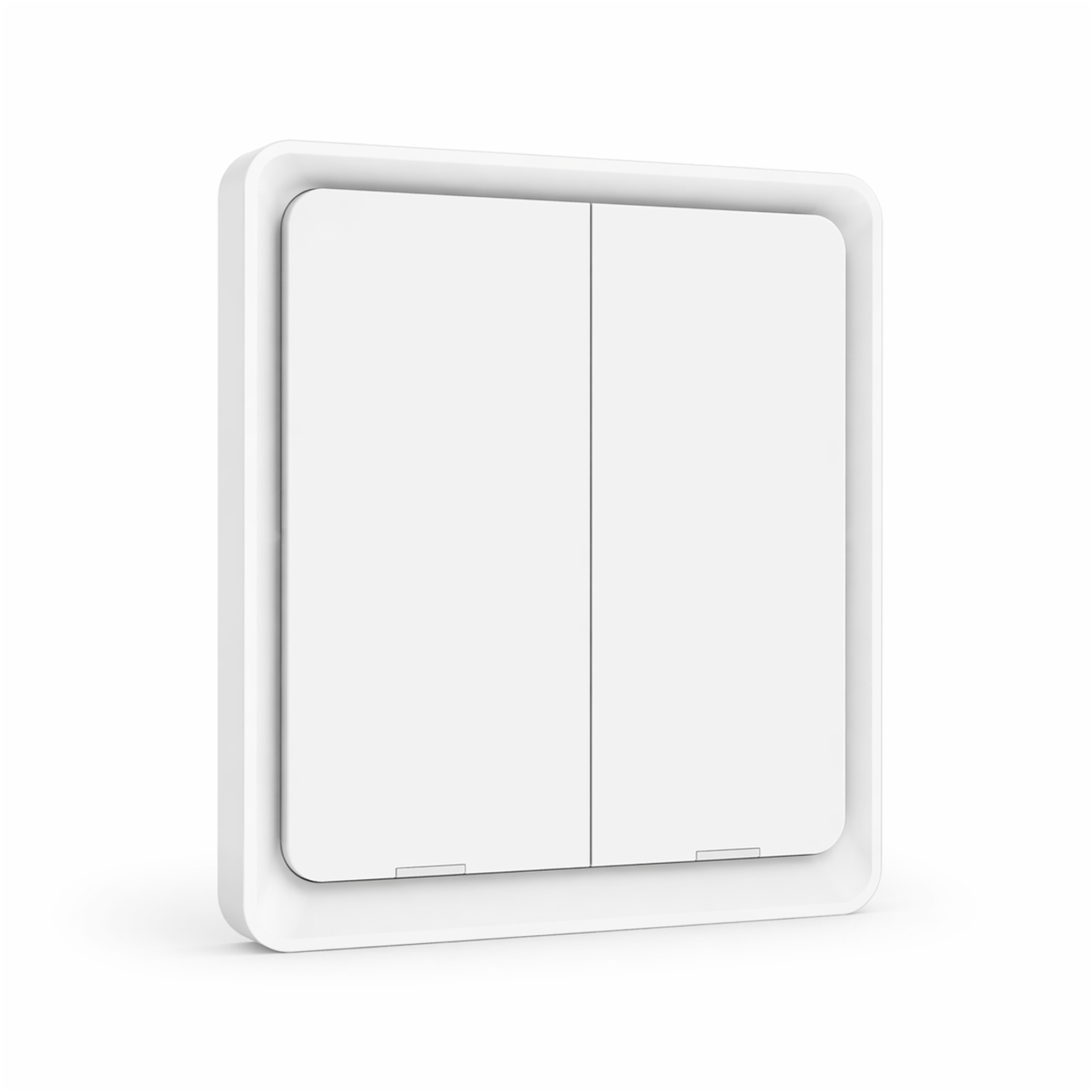 Télécommande de scénarios NéoScene 4 Comfort ZigBee blanc 2 canaux sur fond blanc studio