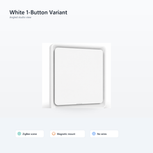 Angled studio view of white NéoScene 4 Comfort one-button remote