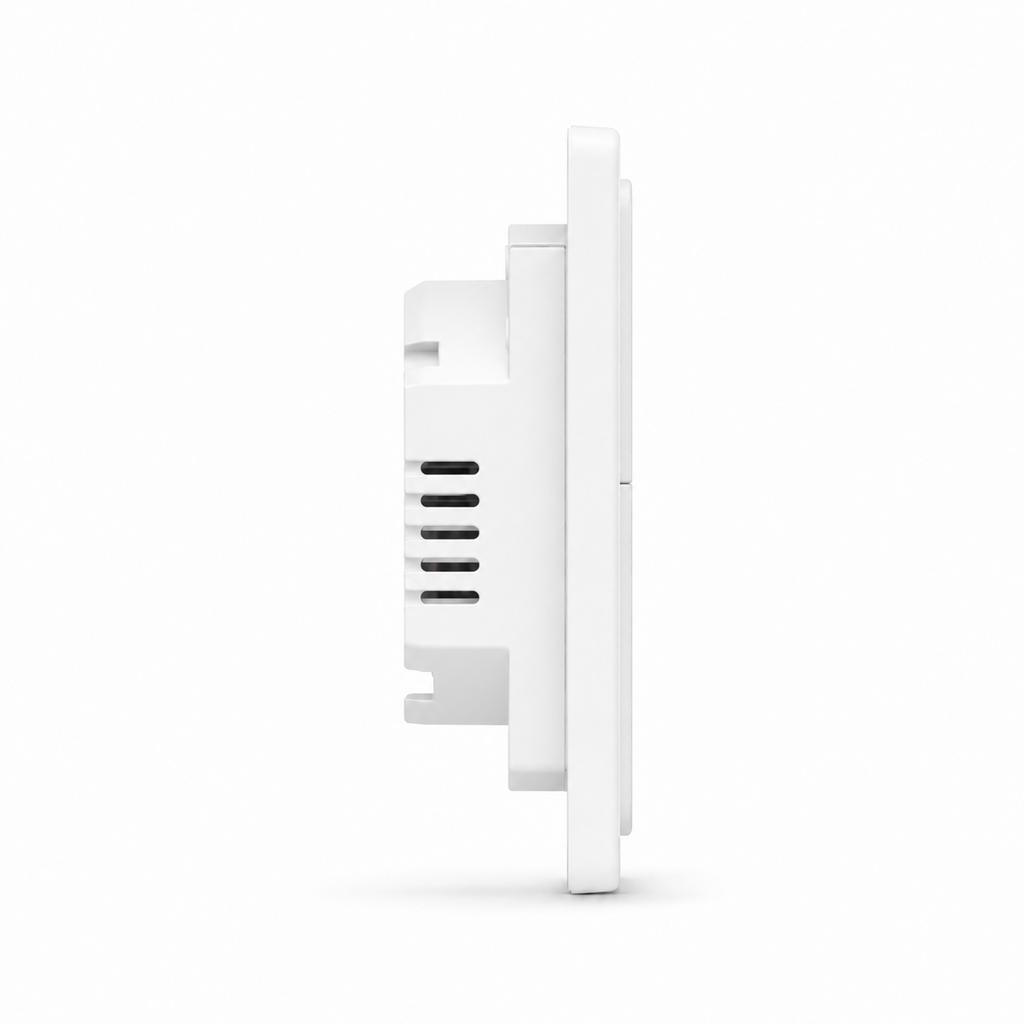 Side profile of white NeoScene 4 Comfort wall module