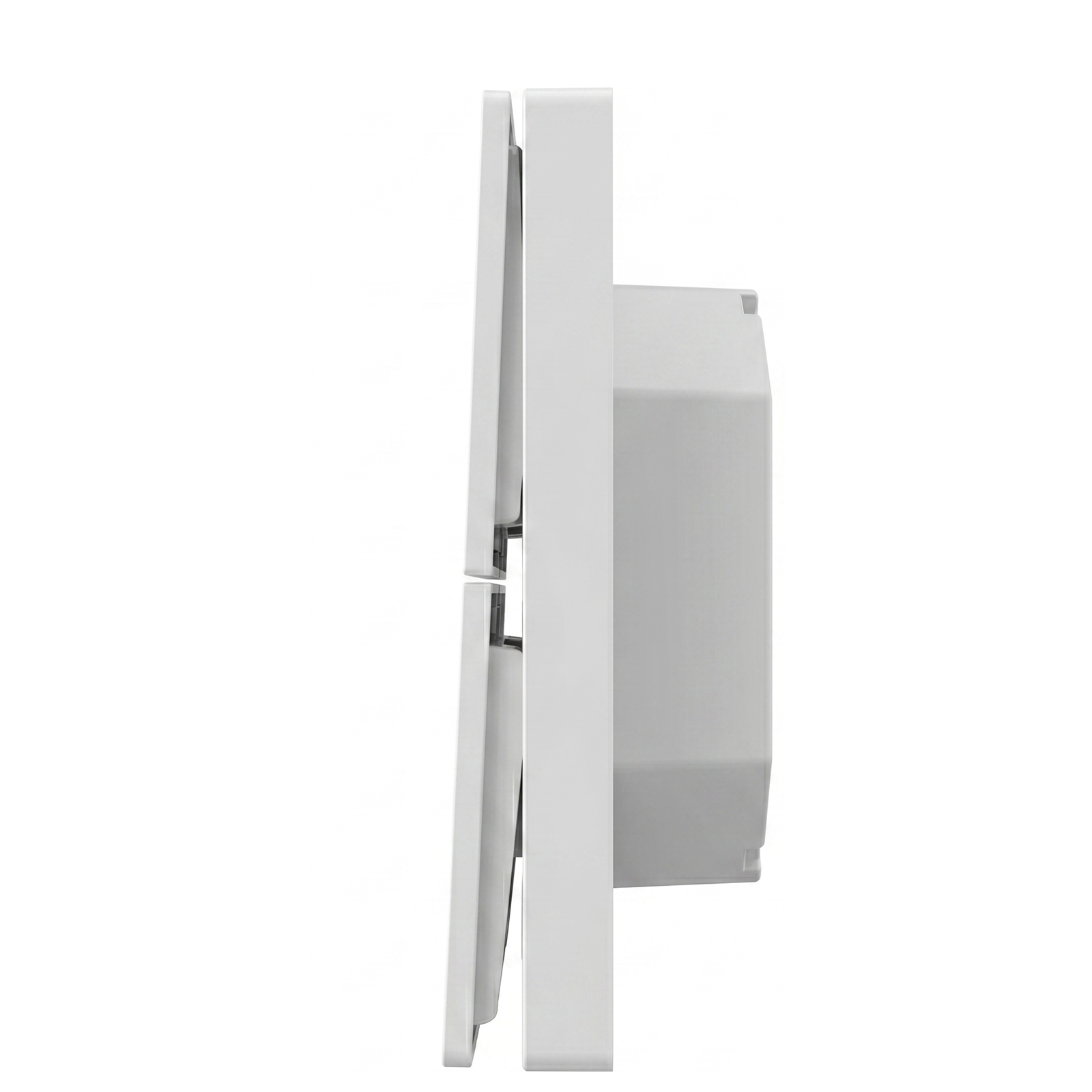 Profil latéral de la télécommande ZigBee NéoScene 4 Pro Comfort sur fond blanc.