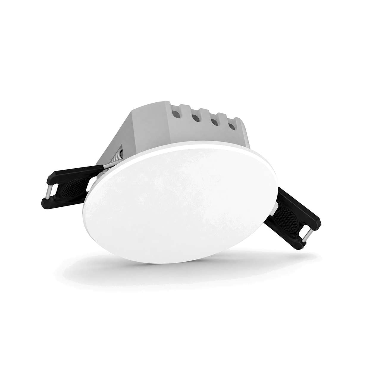 Capteur de présence plafond ZigBee sur fond blanc studio