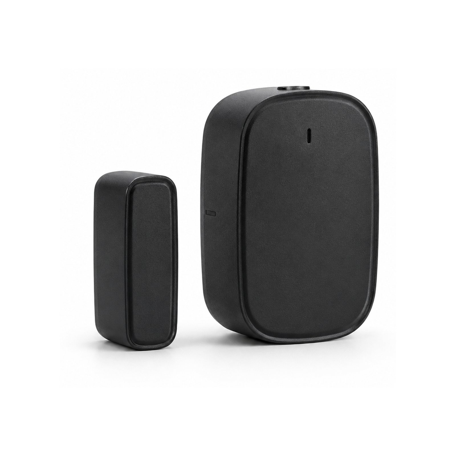 Lot de 1 capteur porte et fenêtre ZigBee noir NéoSense Door Comfort sur fond blanc
