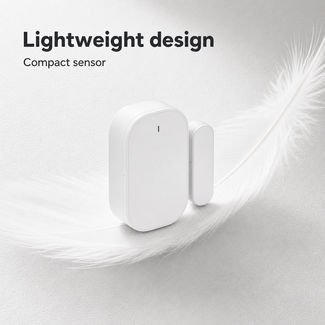 Capteur porte/fenêtre ZigBee blanc au design léger