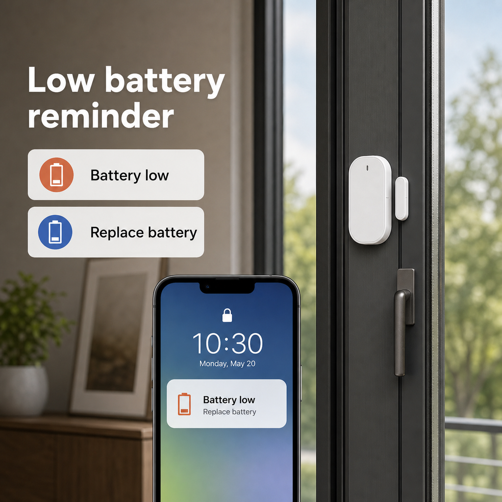 Rappel batterie faible pour capteur porte/fenêtre ZigBee