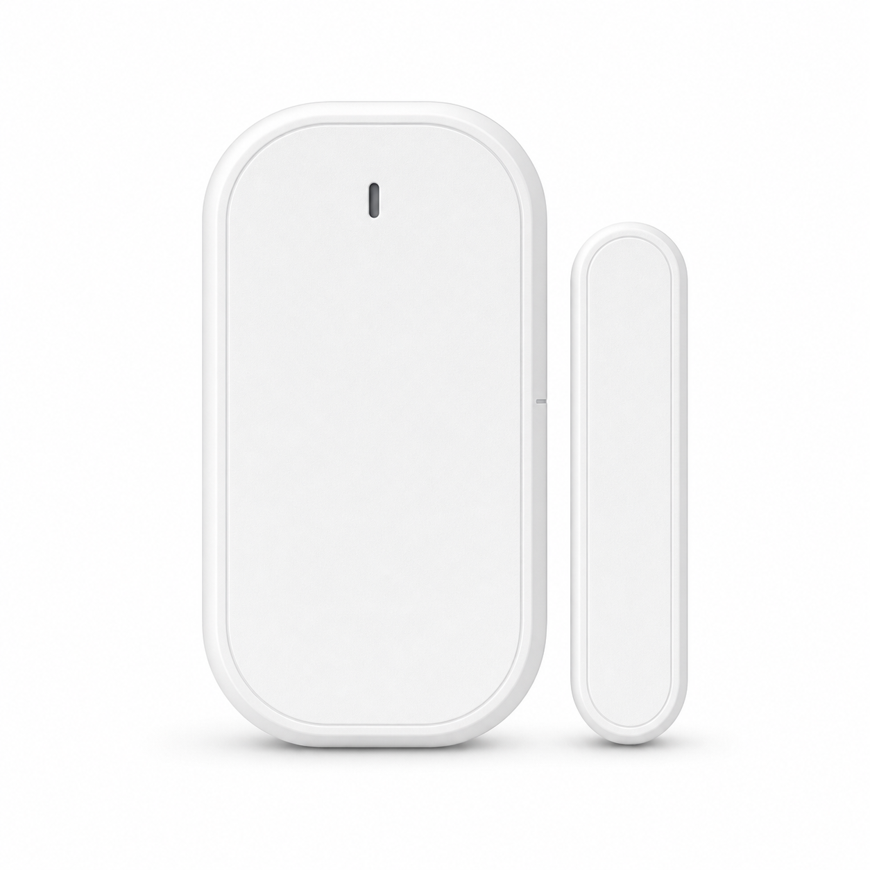 Packshot studio d'un capteur porte/fenêtre ZigBee blanc