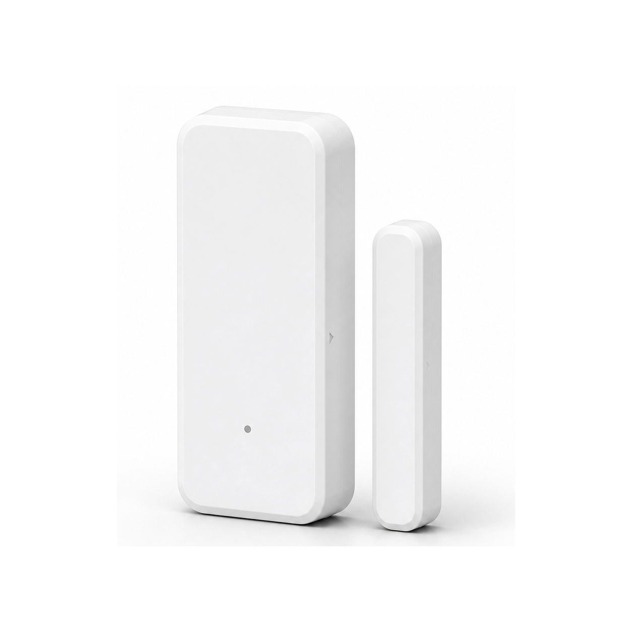 Capteur ouverture Wi-Fi NéoSense Door WiFi Pro avec aimant sur fond blanc