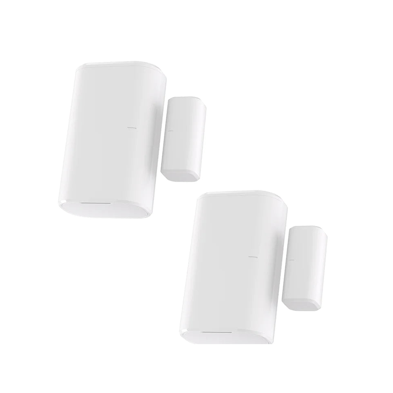 Lot de 2 capteurs d'ouverture ZigBee NéoSense Door ZigBee Pro sur fond blanc