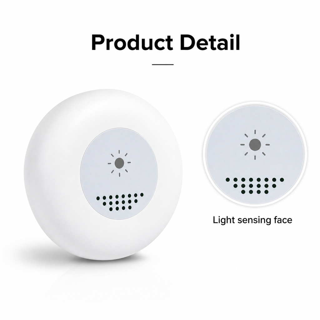 Product detail close-up of light sensing face