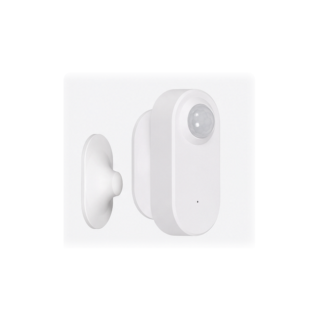 NeoSense Motion Comfort capteur PIR ZigBee avec support magnetique sur fond blanc