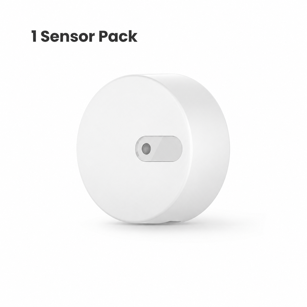 Studio packshot of one radar presence sensor