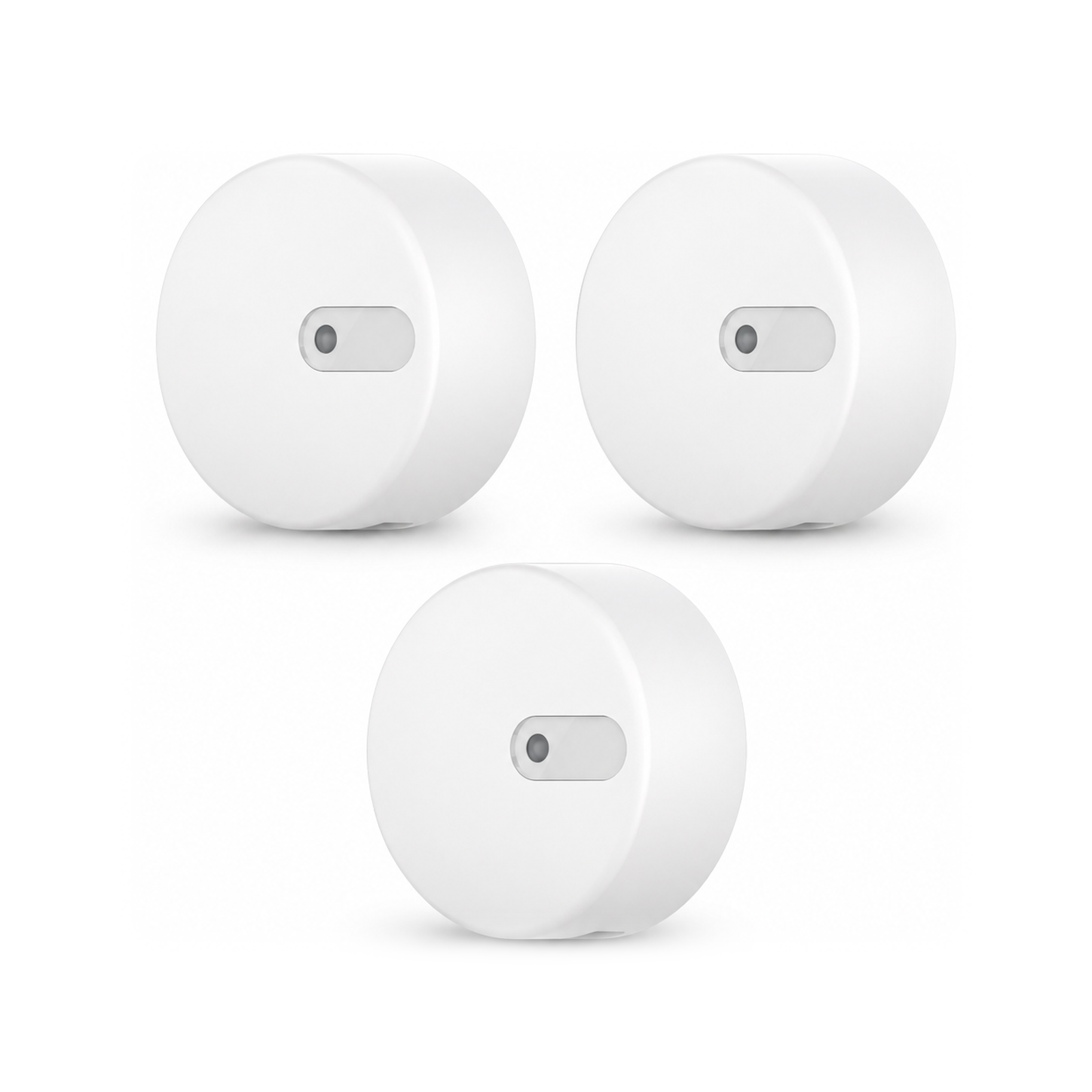 Lot de 3 capteurs présence radar ZigBee Neosense sur fond blanc