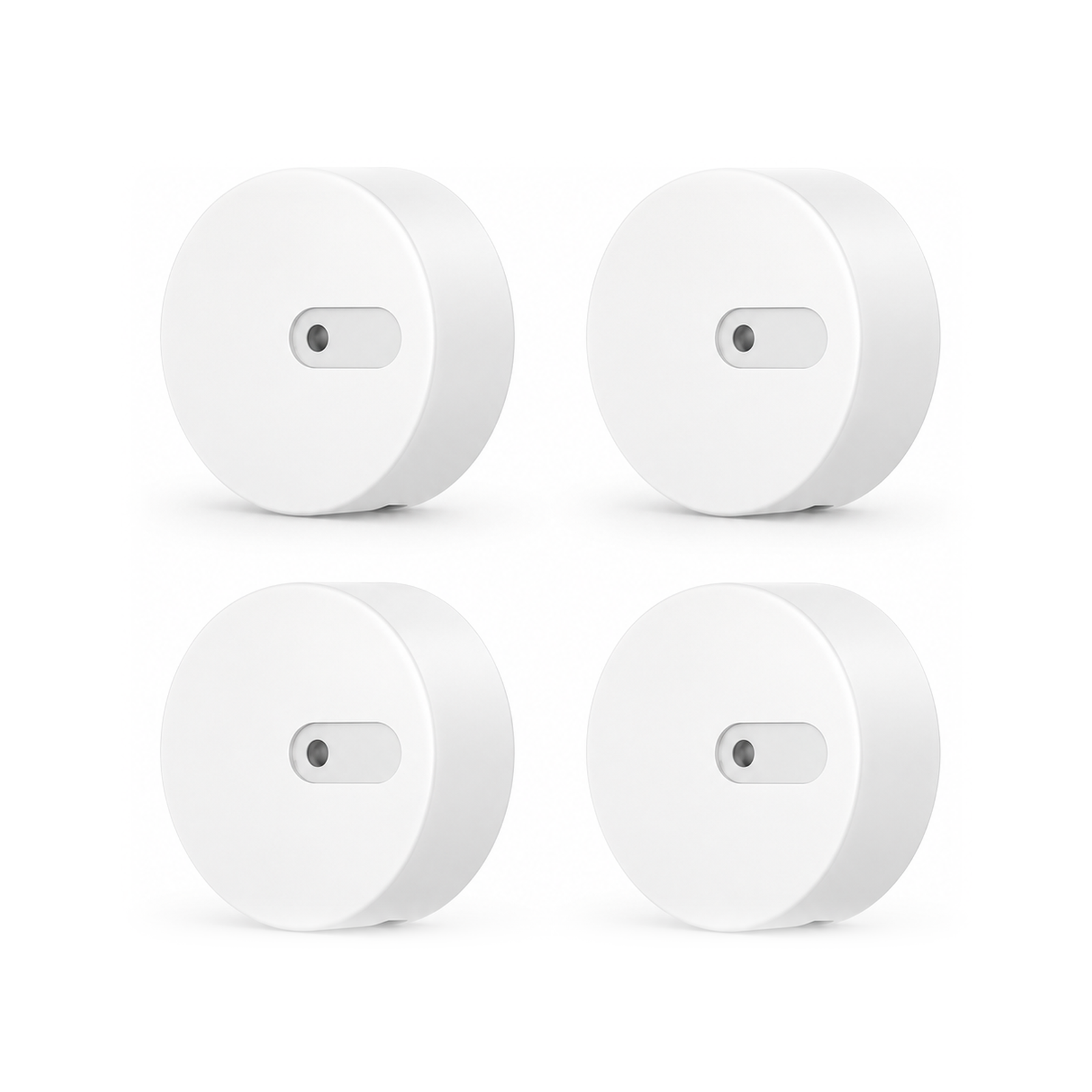 Lot de 4 capteurs présence radar ZigBee Neosense sur fond blanc