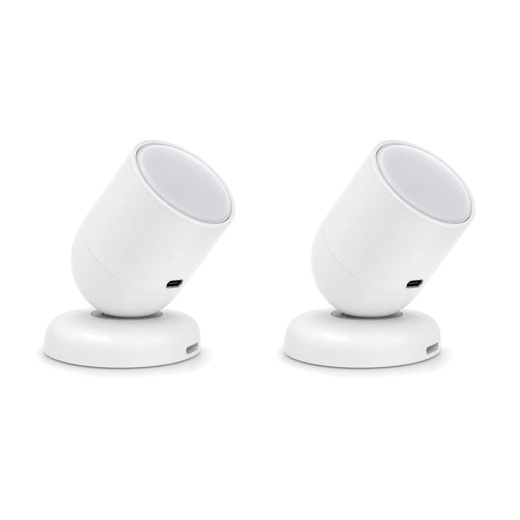 Lot de 2 capteurs radar ZigBee NéoSense Presence Pro sur fond blanc