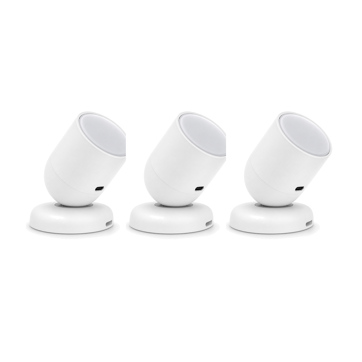 Lot de 3 capteurs radar ZigBee NéoSense Presence Pro sur fond blanc
