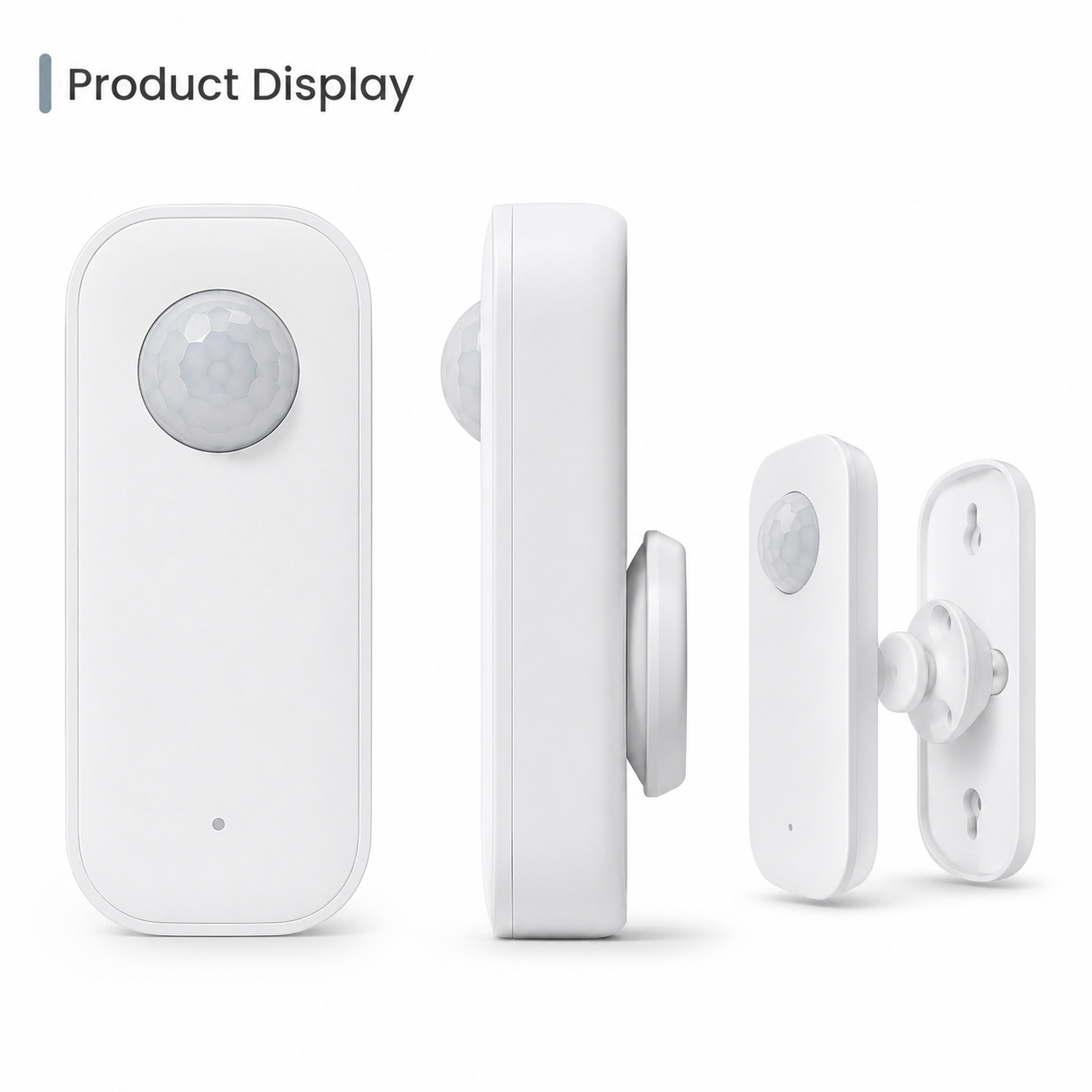 Product display image showing front side and mounting views of the smart presence radar sensor