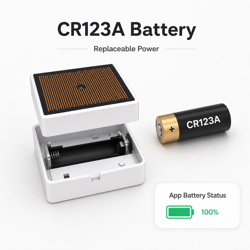 CR123A battery detail for rain and leak sensor