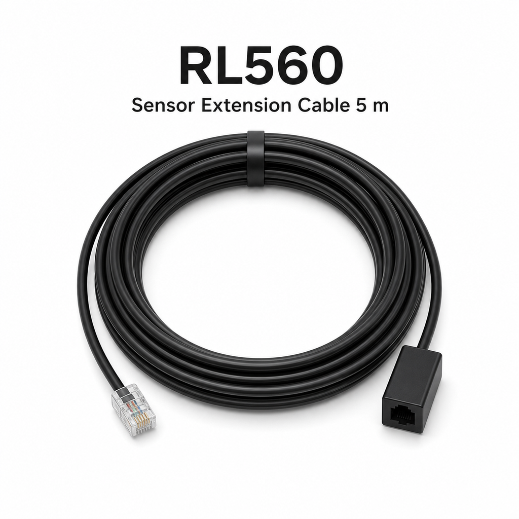 RL560 5 m sensor extension cable on white background