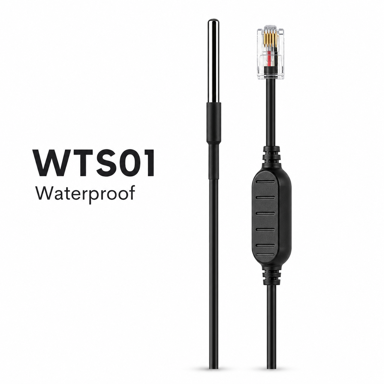 WTS01 waterproof temperature sensor variant on white background