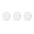 Trois capteurs vibration et inclinaison ZigBee NéoSense Vibration Comfort sur fond blanc