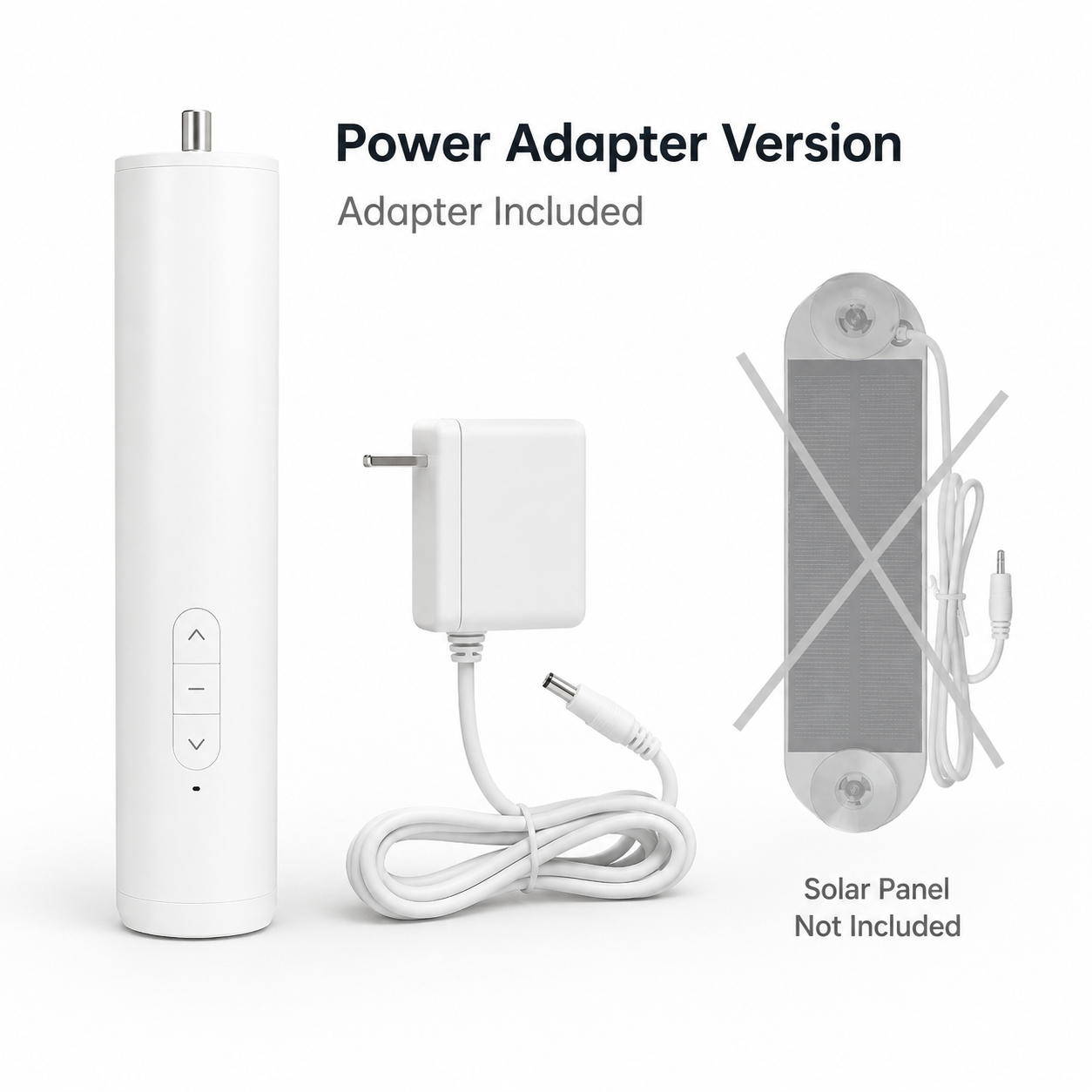 Power adapter version image for smart blind motor