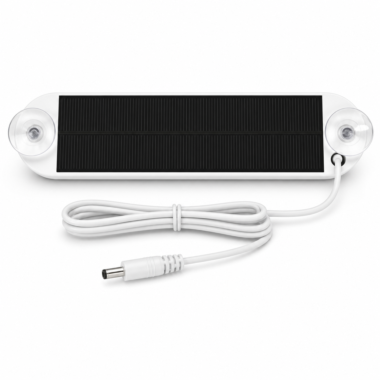 Solar panel charging accessory with cable for compatible smart shade motor version