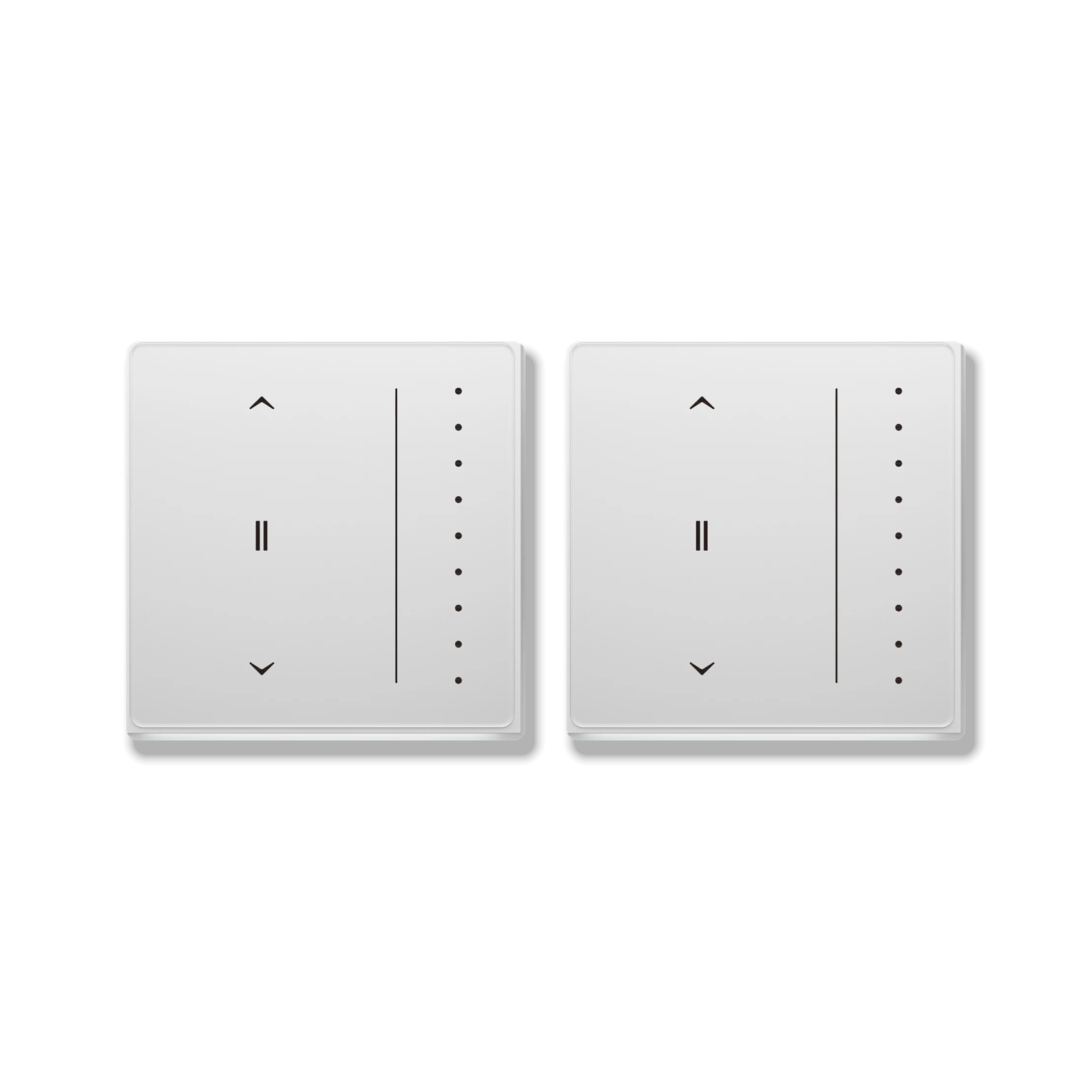 ZigBee curtain touch switch, EU white, 2 Pack