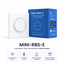 NéoShade Orb-Matter Pro MINI-RBS-E, interrupteur mural connecté Wi-Fi pour volets roulants avec commande vocale et eWeLink