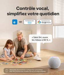 NéoShade Orb-ZigBee Pro, contrôle vocal des volets roulants via eWeLink Remote, Amazon Alexa, Google Home et Alice.